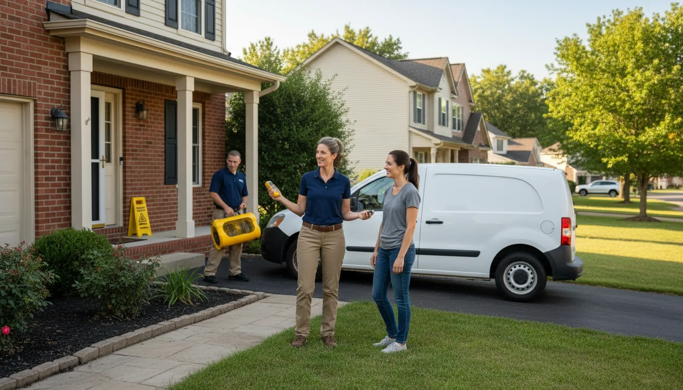 Residential water damage restoration in Fairfield, NE